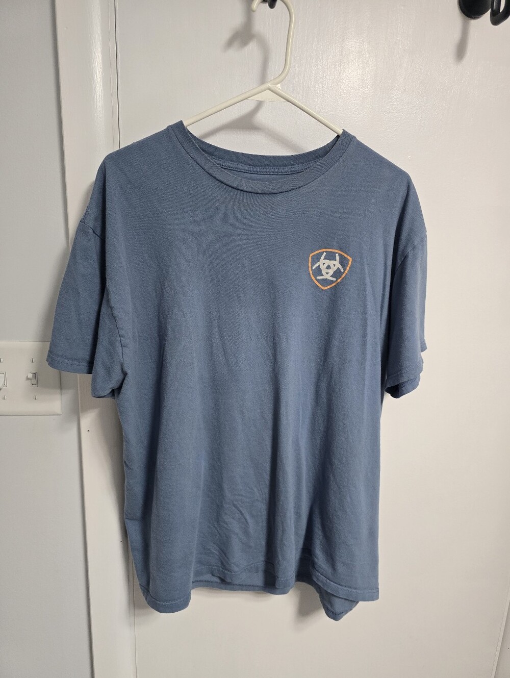 Ariat Slate Blue Short-Sleeve Logo Tee